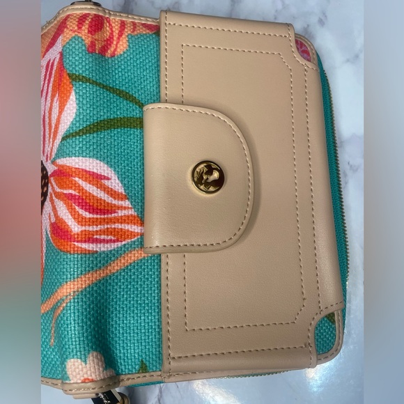 Spartina 449 Broughton linen &  leather Multi Phone Wallet - Picture 5 of 13